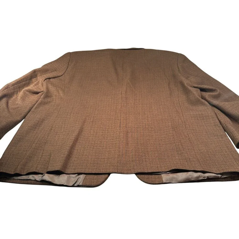 Ralph Lauren Houndstooth Sport Coat Mens Blazer Jacket Lambswool Single Breasted